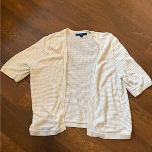 Apt. 9 Cream Open-Front Cardigan Sweater